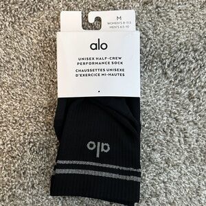Alo Yoga Black Unisex Performance Socks